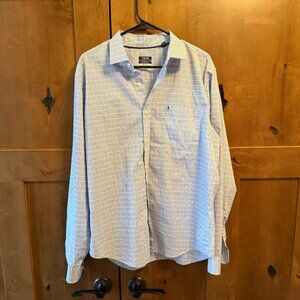 Izod Soft Wash Reg. Fit Dress Shirt Mens L 16-16.5 34/35